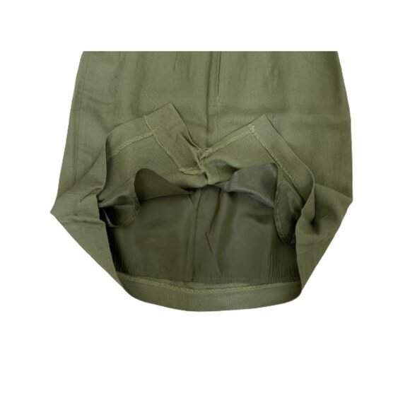 Lot 2 Vintage Pencil Skirt Green & Blue Size 6 & S - Knee-Length Back Slit Lined - Picture 7 of 16